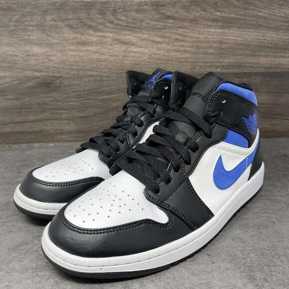 Air Jordan 1 Mid Racer Blue Mens Size 9.5 Sneakers Nike Retro 554724-140 main image 9
